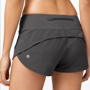 Lululemon Athletica Speed Up Lines Low-rise Shorts | Color: Black | Size: 10